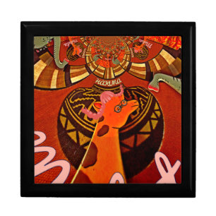 Funny Elegant Giraffe Accessorized African Style Jewelry Box