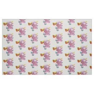 Funny elephant baby fabric