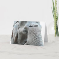 Funny Elephant for Aging Senior Birthday