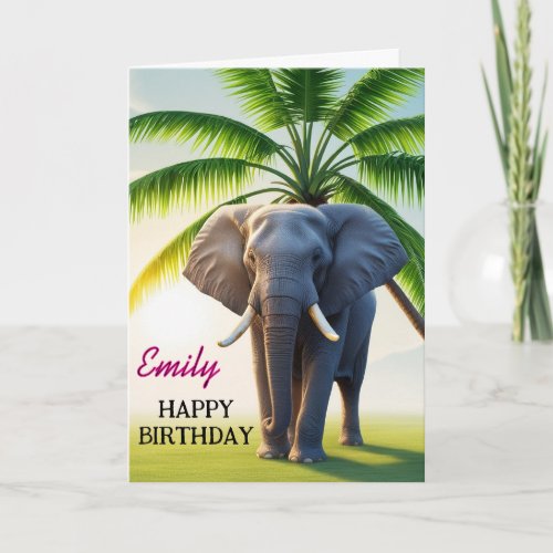  Funny Elephant Happy Birthday 