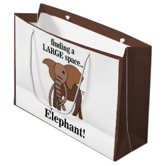 Funny Elephant Large Gift Bag