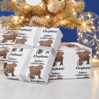 Funny Elephant Wrapping Paper
