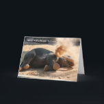 Funny Elephany birthday card, No more nutella!! Card<br><div class="desc">Funny Elephany birthday card,  No more nutella!!</div>