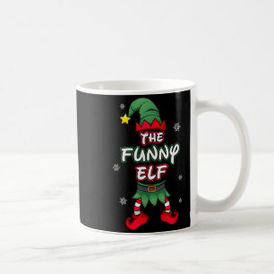 Funny Elf Christmas Pajamas Pjs Matching Family Gr Coffee Mug