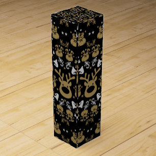 Funny Elf Christmas Wrapping Wine Box