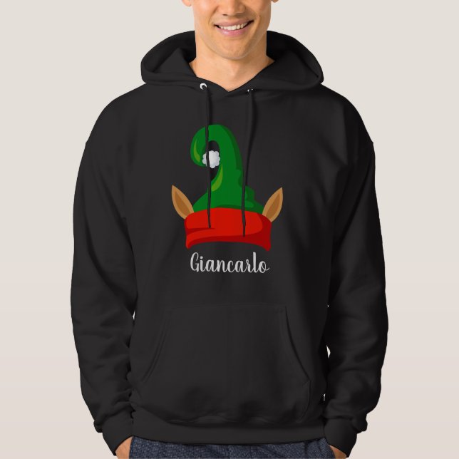 Funny elf ears red green hat personalized  hoodie (Front)