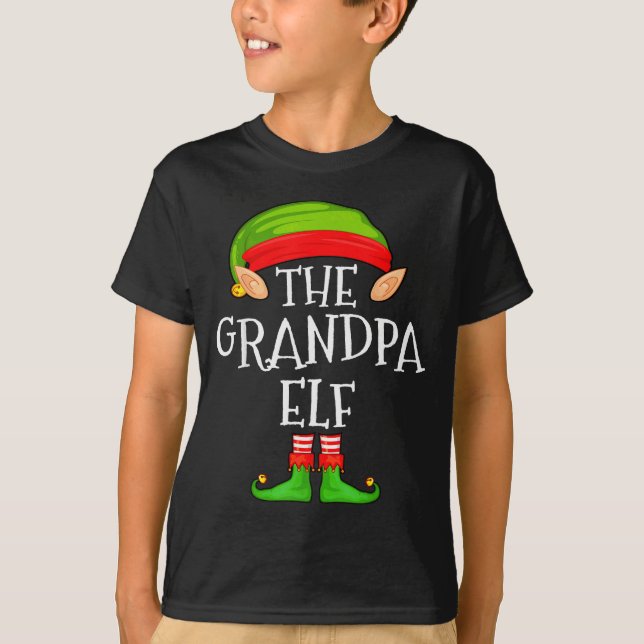 Funny Elf Family Christmas Grandpa Elf Sweater Mat (Front)