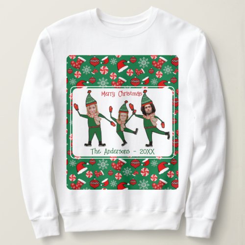 Funny Elf Your Family Ugly Christmas Sweater