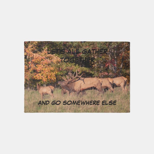 Funny Elk Rug (Front)