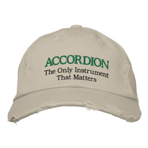 Funny Embroidered Accordion Music Hat