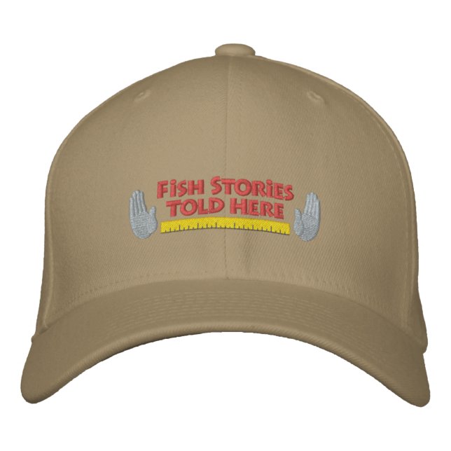 Funny Embroidered Fishing Hat (Front)