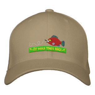 Funny Embroidered Fishing Hat