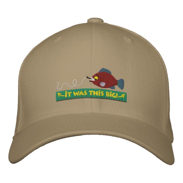 Funny Embroidered Fishing Hat (Front)