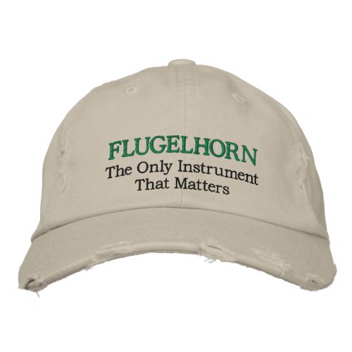 Funny Embroidered Flugelhorn Music Hat