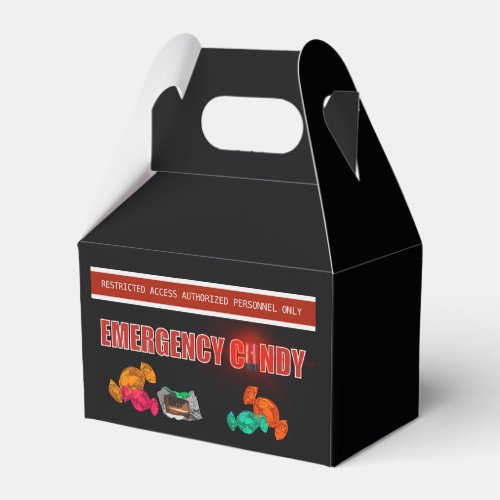 Funny Emergency Candy Construction Theme Favor Boxes