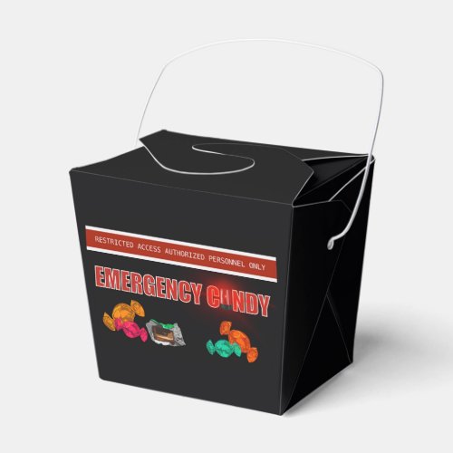 Funny Emergency Candy Construction Theme Favor Boxes