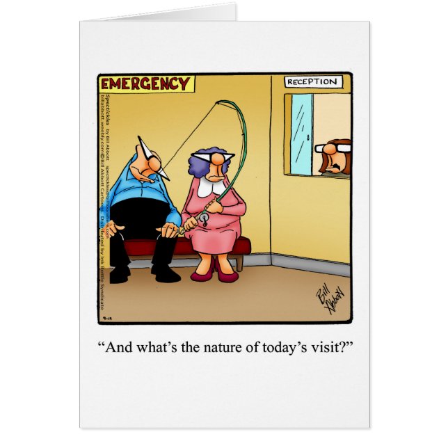 Funny Emergency Nurses Day Card "Spectickles" (Front)