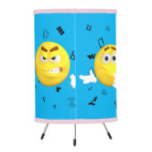 Funny Emoji Design Tripod Table Lamp (Back)