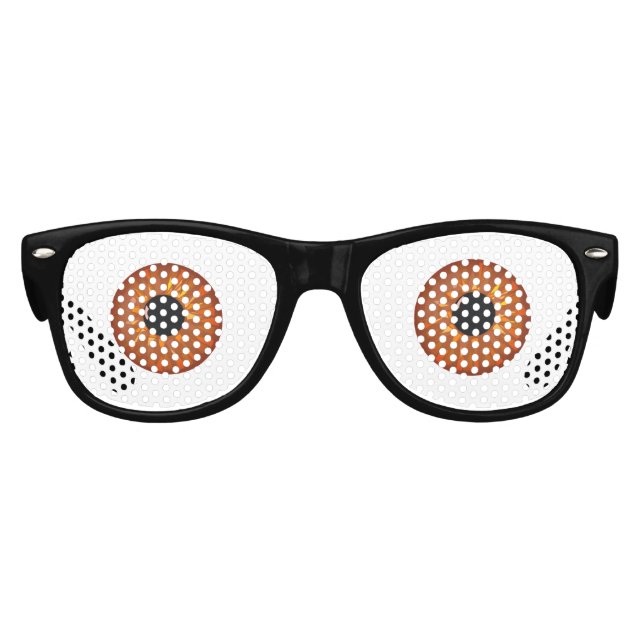FUNNY EMOJI. FUNNY BROWN EYES KIDS SUNGLASSES (Front)
