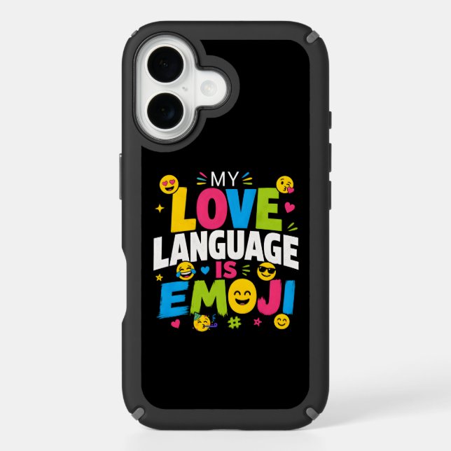 Funny Emoji Lover iPhone 16 Cases (Front)