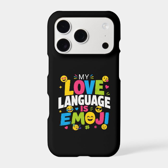 Funny Emoji Lover Phone Case (Back)