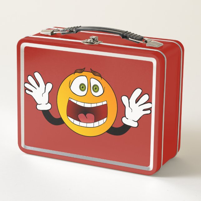 Funny emoji lunch box (Front)