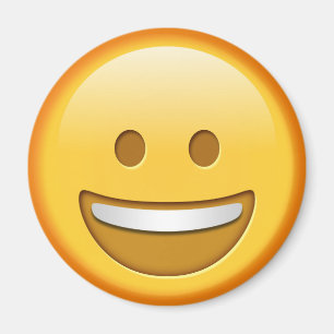 Funny emoji round magnet