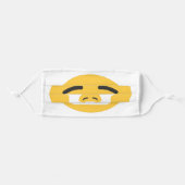 Funny Emoji With Cute Emoji On It's Mask (Front, Folded)