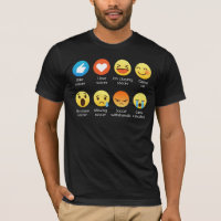 Funny Emoticon (emoji) I Love Soccer T-Shirt