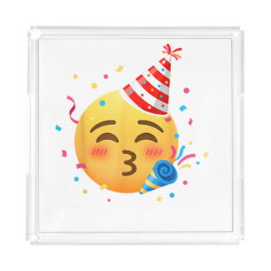 Funny Emoticon Party Acrylic Tray