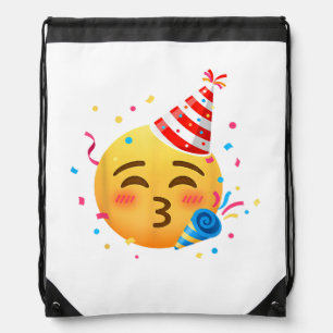 Funny Emoticon Party Drawstring Bag