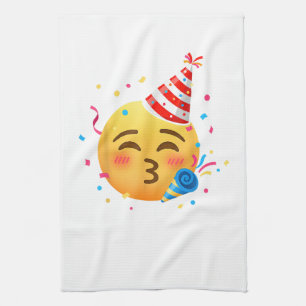 Funny Emoticon Party Kitchen Towel
