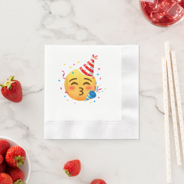 Funny Emoticon Party Napkins (Insitu)