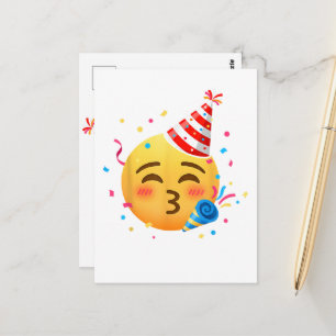 Funny Emoticon Party Postcard