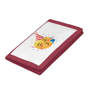 Funny Emoticon Party Tri-fold Wallet