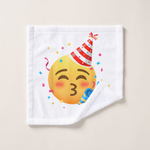Funny Emoticon Party Wash Cloth