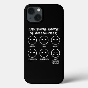  Funny Emotional Range Of An Engineer Fan Faces iPhone 13 Case