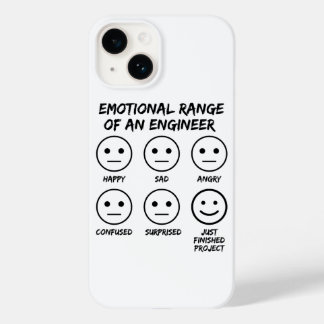 Funny Emotional Range Of An Engineer Fan Faces Case-Mate iPhone 14 Case