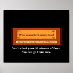 Funny Employee of the Month Your Name Plate Poster