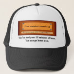 Funny Employee of the Month Your Name Plate Trucker Hat