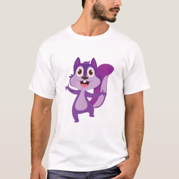 Funny Employee - Purple Squirrel T-shirt by UTeezSF at Zazzle