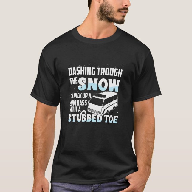 Funny Emt First Responder Paramedic Christmas Wint T-Shirt (Front)