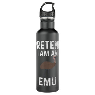Funny Emu Design Bird Usuume Emus Stainless Steel Water Bottle