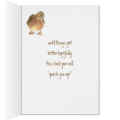 Funny Encouragement, Cheer Up - Duck Card (Inside (Right))