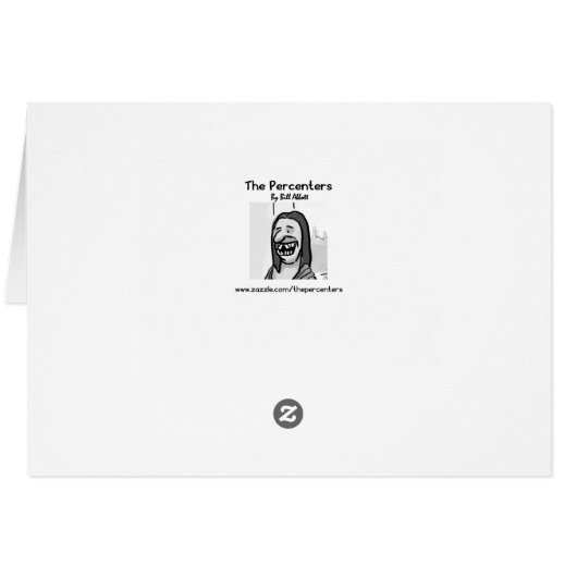 Funny Encouragement Humor Greeting Card (Back Horizontal)