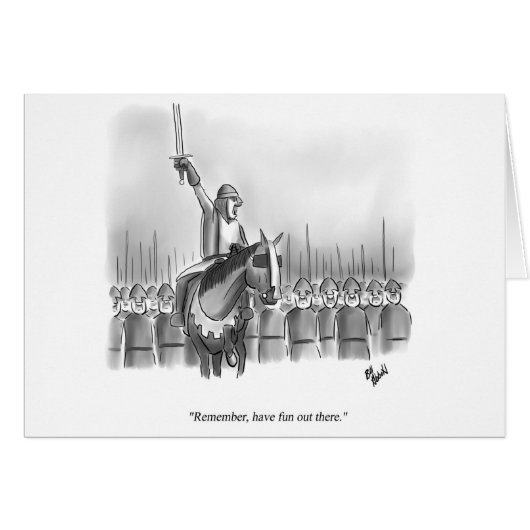 Funny Encouragement Humor Greeting Card (Front Horizontal)