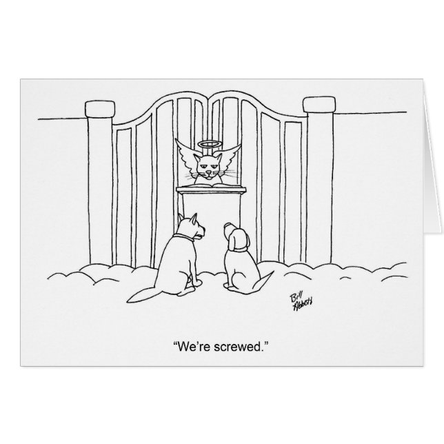 Funny Encouragement Humor Greeting Card (Front Horizontal)