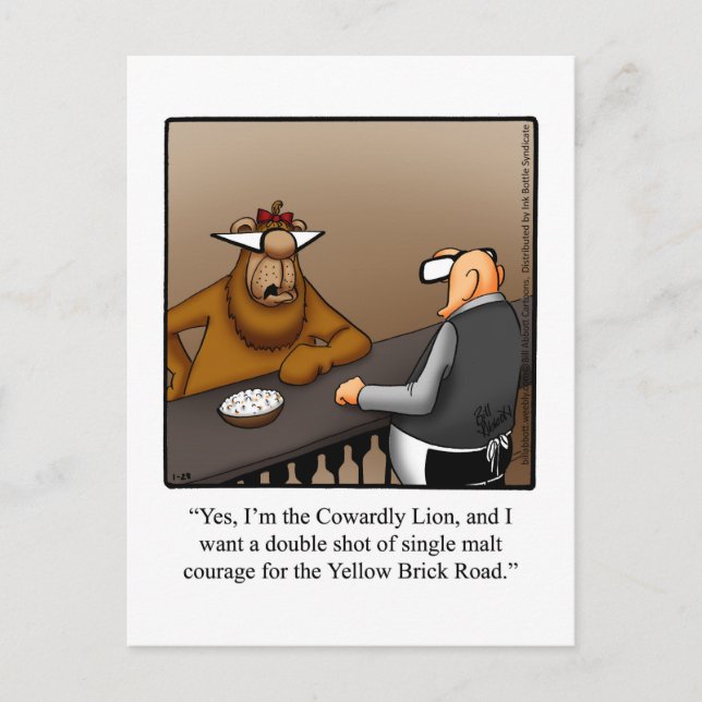 Funny Encouragement Humor Postcard (Front)