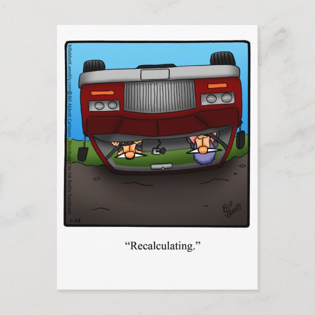 Funny Encouragement Humor Postcard (Front)