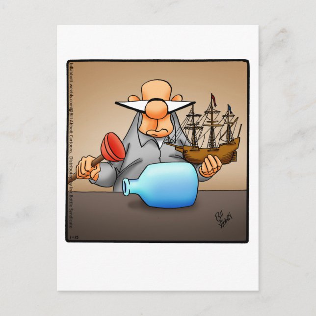 Funny Encouragement Humor Postcard (Front)